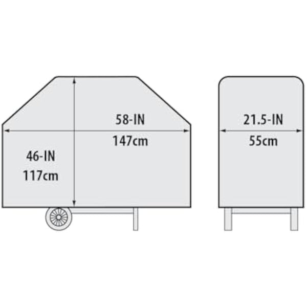 Broil King 67487 147 cm Select Cover - Black