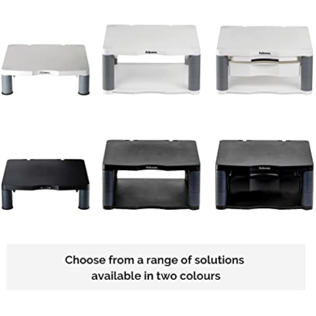 Fellowes Premium Height Adjustable Monitor Stand , Black