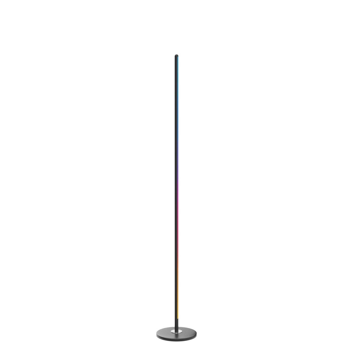 Govee LED Floor Lamp, RGBIC Modern Corner Lamp, Smart Standing Lamp with 61 Scene Modes,Music Sync, Black Corner Floor Lamp for Living Room, Bedroom