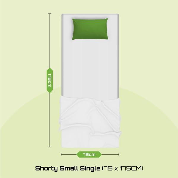 Starlight Beds Essentials Jump n Tac Small Shorty Memory Foam Mattress with Springs. 7.5 Inch Hybrid 2ft6 x 5ft9 Budget Mattress. Soft, Grey Border
