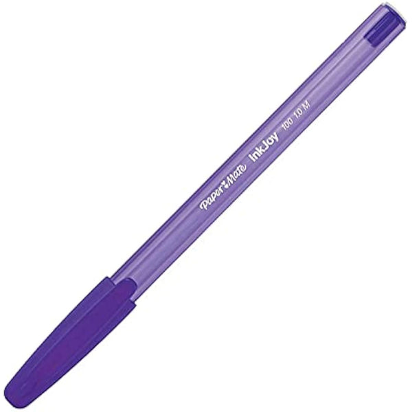 Paper Mate InkJoy 100ST Ballpoint Pen | Medium Point (1.0mm) | Violet | 12 Count