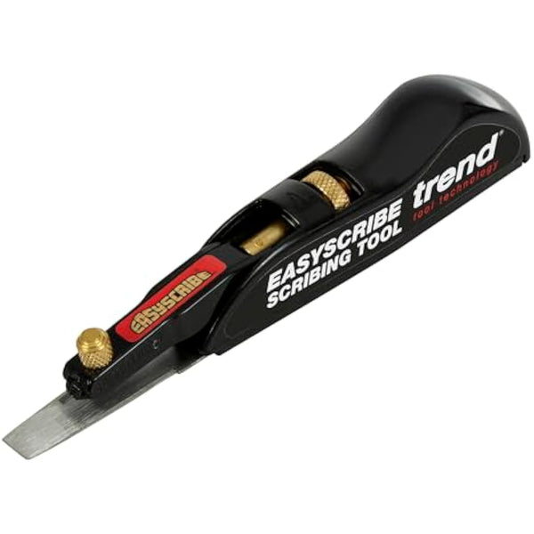 Trend EasyScribe Scribing Tool - Versatile and Accurate Scribing Solution for Carpenters, Joiners, Tilers, Kitchen and Shop Fitters, E/SCRIBE, Black, 1 Count (Pack of 1)