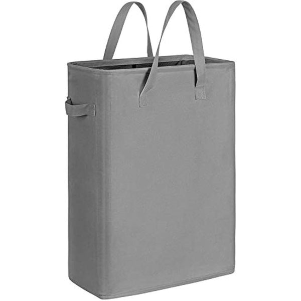 Chrislley Slim Laundry Basket Small Laundry Hamper Foldable Washing Basket Collapsible Laundry Bag Narrow Laundry Bin with Handle