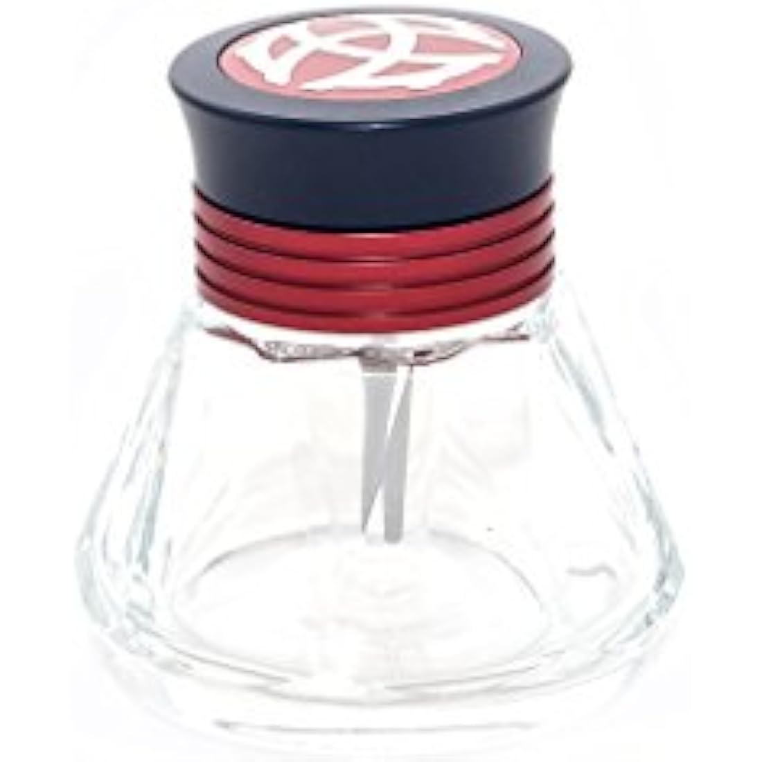 TWSBI Diamond Ink Bottle Ink Bottle/Inkwell, Glass & Aluminium, Red