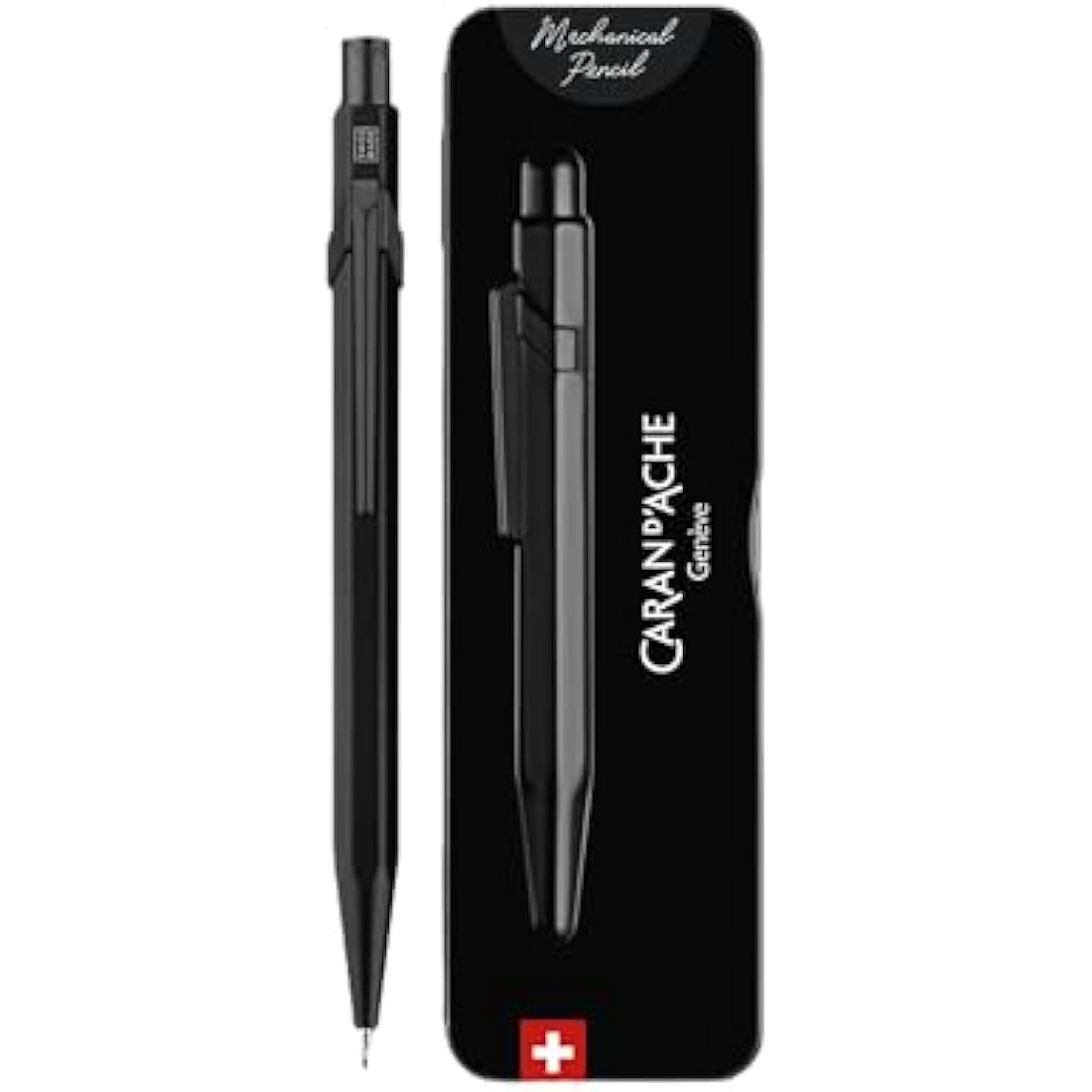 Caran d'Ache 844 Mechanical Pencil 0.7MM - Black Code in Slimpack Case
