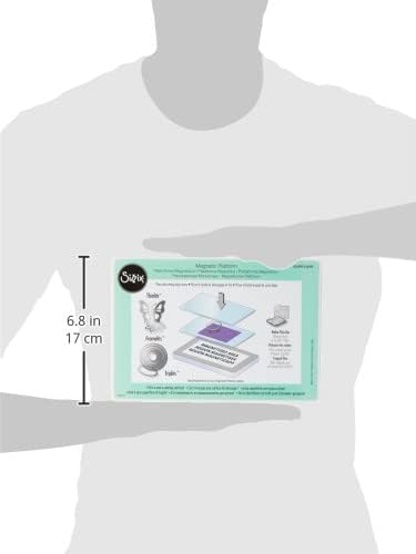 Sizzix Wafer-Thin Dies 656499, One Size, Stainless Steel, Sizzix Magnetic Platform,15 x 17.5 x 1.6 cm