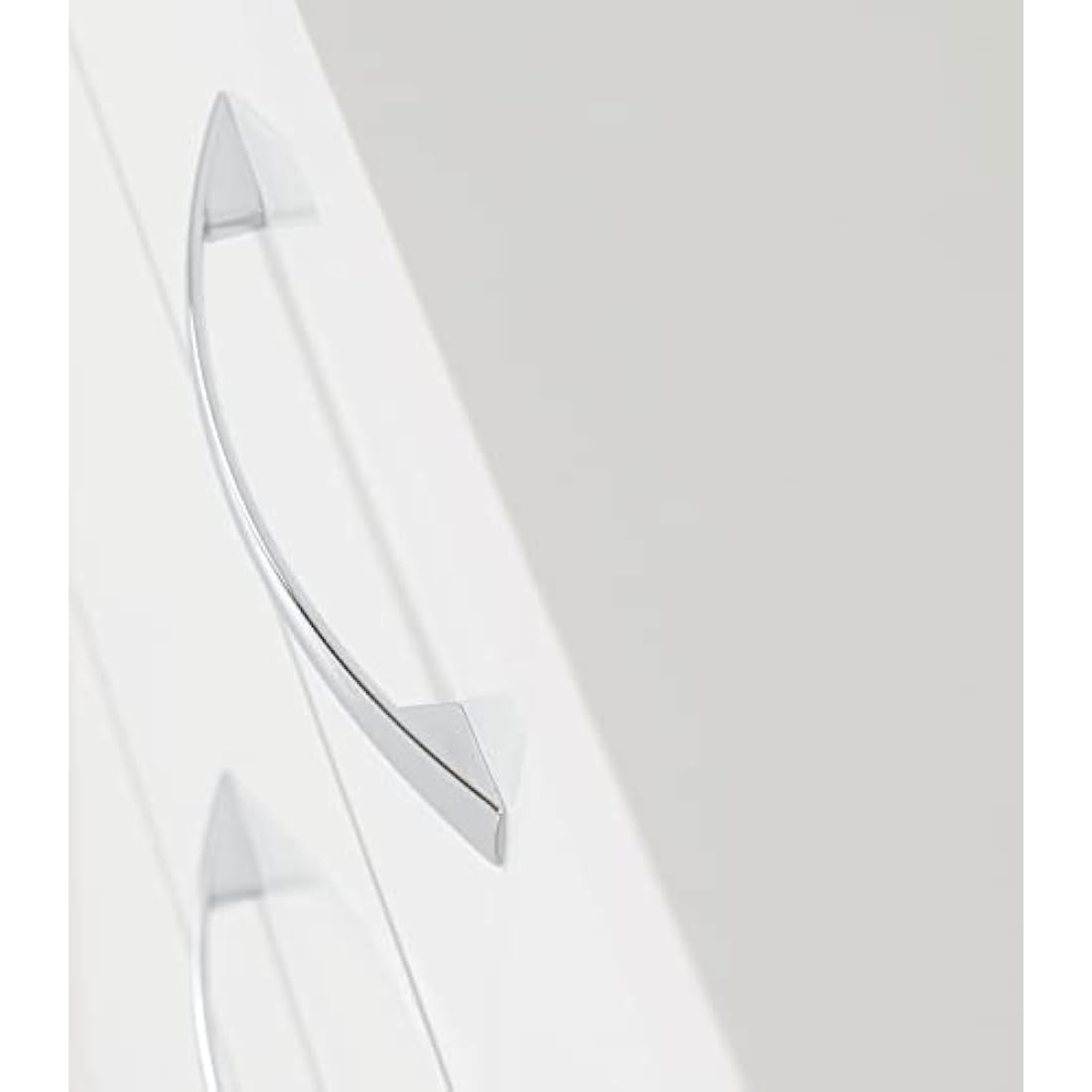 Seconique Nevada 5 Drawer Narrow Chest in White Gloss