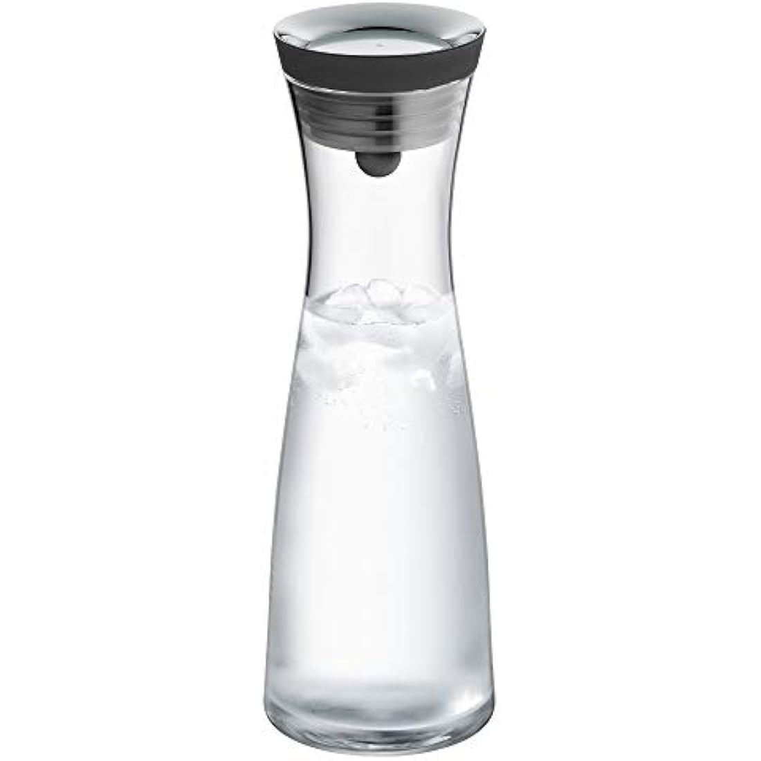 WMF Basic Water Decanter 1L Height 29 cm Close-Up Stopper Glass Cromargan® Stainless Steel,Silver