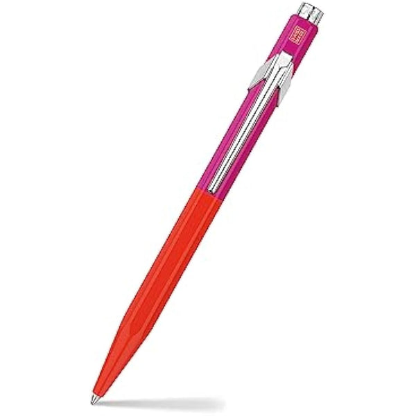 Caran D'Ache Ballpoint pen 849 Paul Smith Warmred/Melrosepink, black M refill, in slimpack