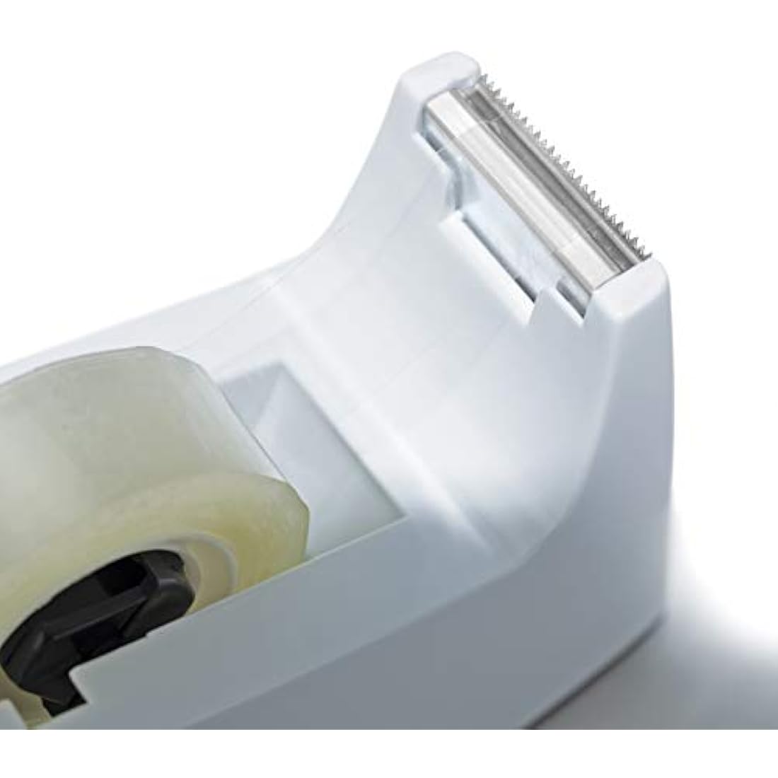 Rapesco 1620 300 Tape Dispenser for Rolls with 1" (25 mm) Core, Includes 4 Tape Rolls, White