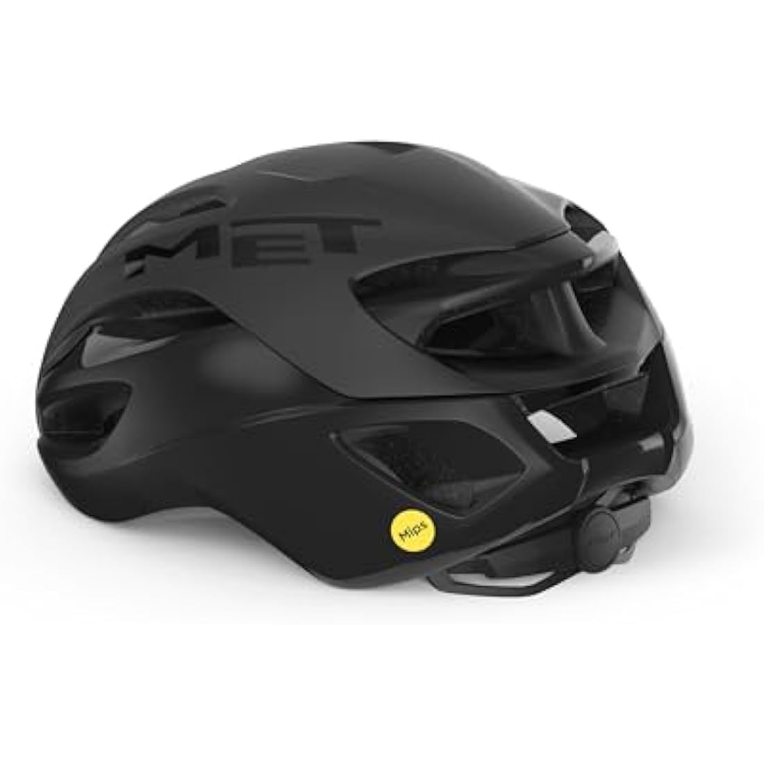 MET - Rivale MIPS Road Cycling Helmet In Black Size Medium (56-58 cm)