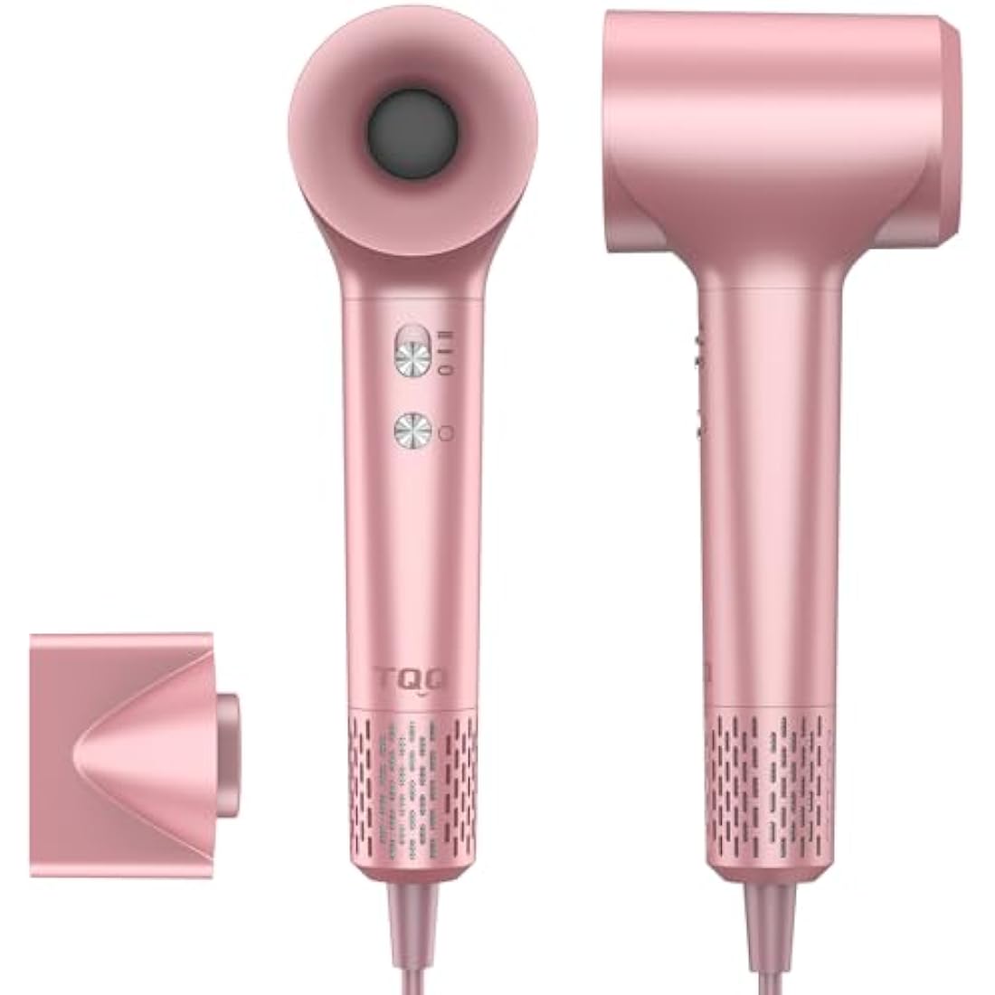 TQQ Hair Dryer, 200 Million Negative Ionic Hairdryer, 110, 000 RPM High Speed Brushless Motor Blow Dryer for 2min Fast Drying, 57dB Low Noise Travel Hairdryers for Women and Men