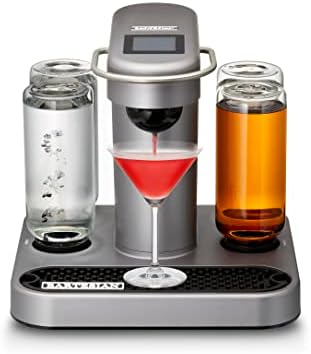 Bartesian Cocktail Making Machine - Automatic Mixology Home Bar Cocktails Mixing Maker - Push Button Pre Mixed Drink Capsule Dispenser Shaker for Margarita, Old Fashioned, Martini, Daiquiri & More