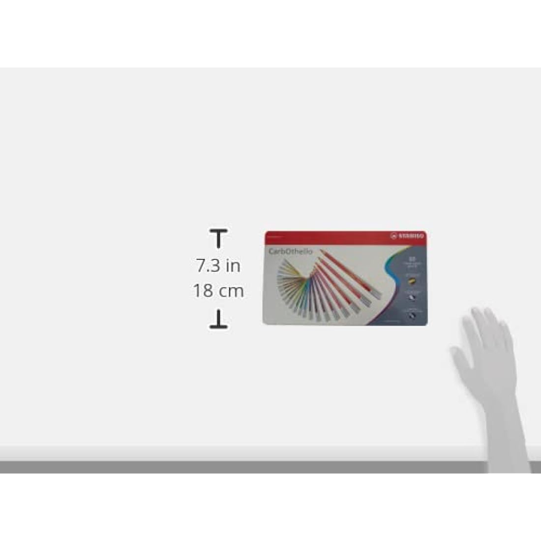 STABILO CarbOthello - Chalk-Pastel Pencil - ARTY+ - Tin of 60 - Assorted Colours with Sharpener, Kneaded Eraser and Blending Stump