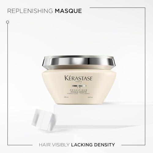 Kérastase Densifique Femme, Thickening & Volumising Hair Mask, For Fine & Limp Hair, With Hyaluronic Acid, Gluco Peptide & Ceramides, Masque Densité, 200ml