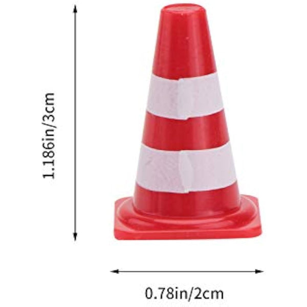 NUOBESTY Road Signs, 62pcs Kids Miniature Traffic Sign Mini Roadblocks Construction Accessories Educational Toys for Kids Cognitive Learning, Fun Playtime