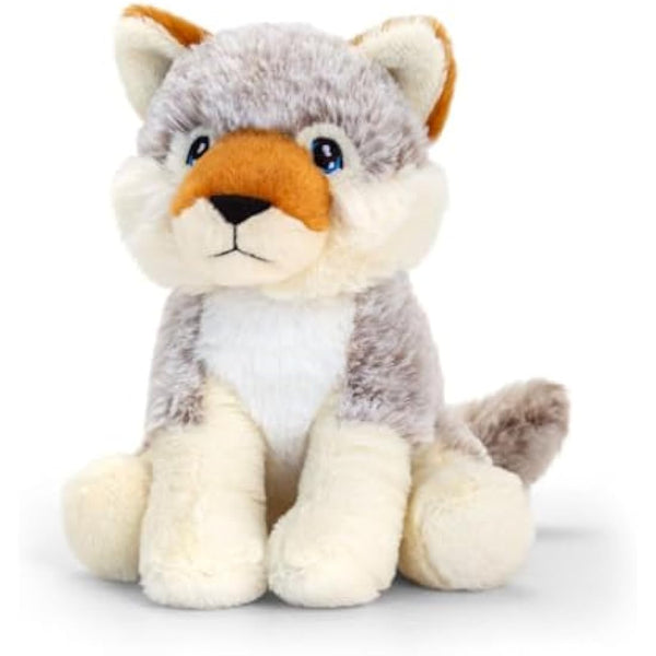Deluxe Paws Plush Cuddly Soft Eco Toys 100% Recycled (Wolf)