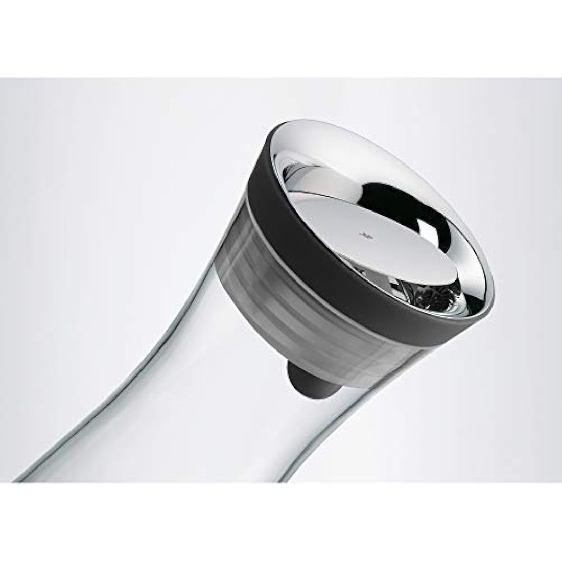 WMF Basic Water Decanter 1L Height 29 cm Close-Up Stopper Glass Cromargan® Stainless Steel,Silver