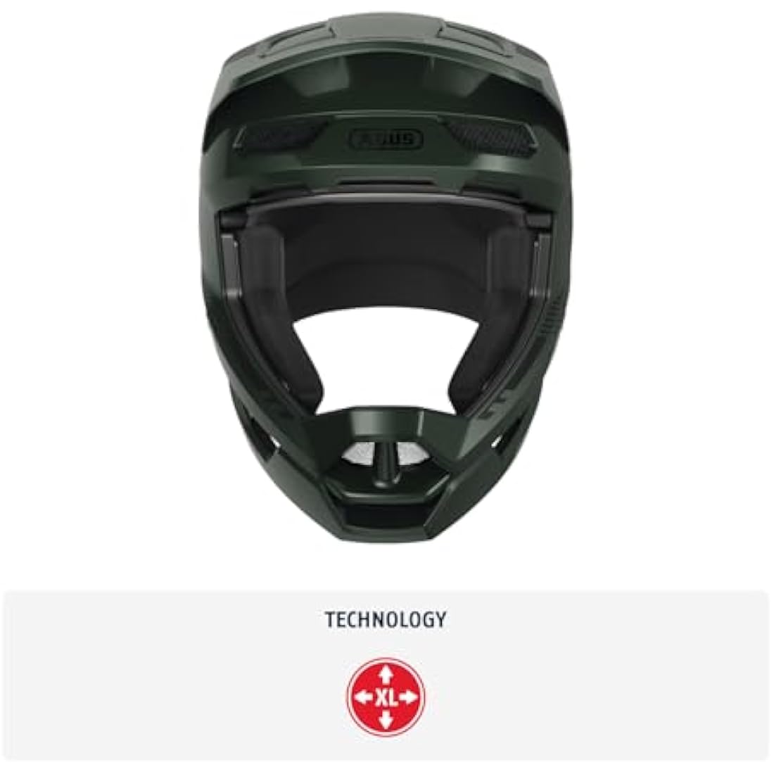 ABUS Downhill Bicycle Helmet HiDrop - Full-face Helmet with ABS Outer Shell for MTB Trails