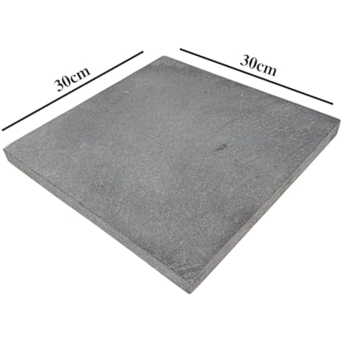 Baking Pizza Lava Stone. Bread Making 100% Natural Volcanic Square Serving Stone. Multi-Purpose Oven & BBQ, Grill. High Heat Retention. (30x30cm)