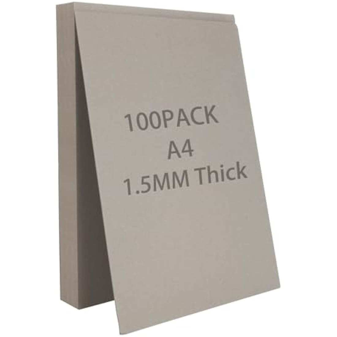 SHUESS A4 Greyboard 100 Sheets - 1500 Micron A4 (29.7 X 21 cm) Mount Board - Double-Side Grey Board - Thick Cardboard for Model Making, Thick 1.5 MM