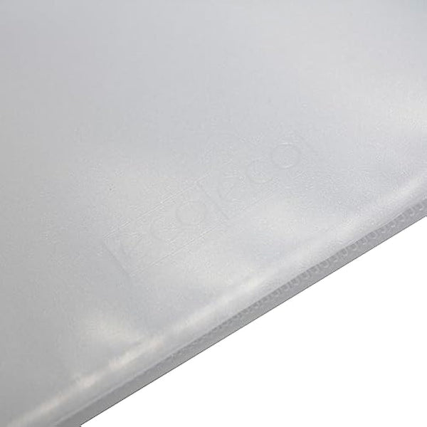 eco-eco A2 Size 50% Recycled 40 Pocket Clear Presentation Display Book, Storage Case Portfolio Art Folder with Plastic Sleeves, eco104