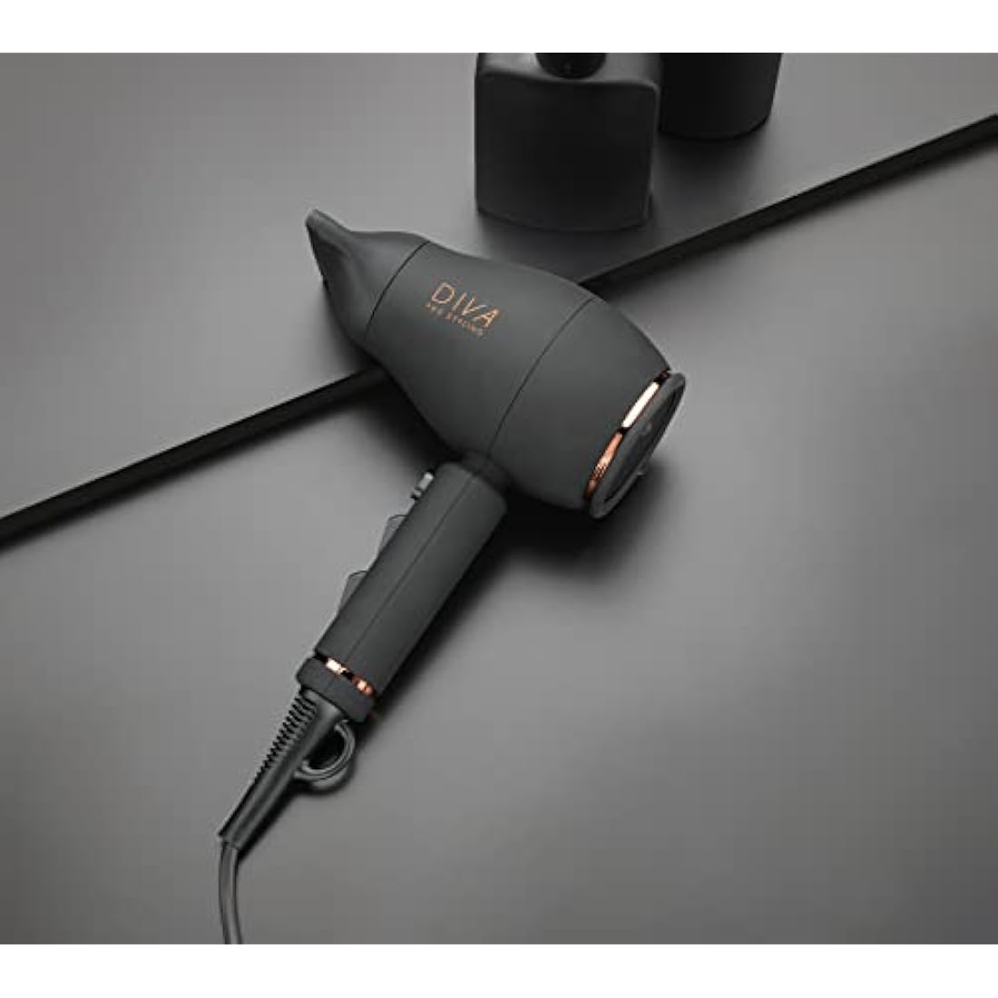 Diva Pro Styling Intenso 4000 Pro Compact & Lightweight Hairdryer Black