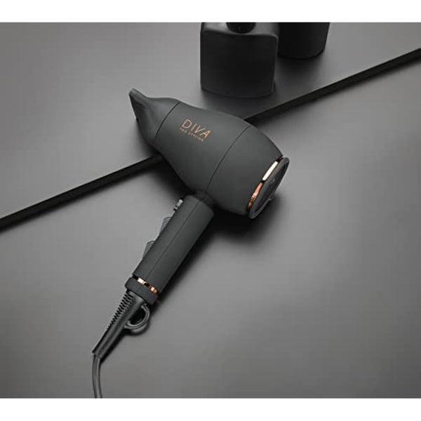Diva Pro Styling Intenso 4000 Pro Compact & Lightweight Hairdryer Black