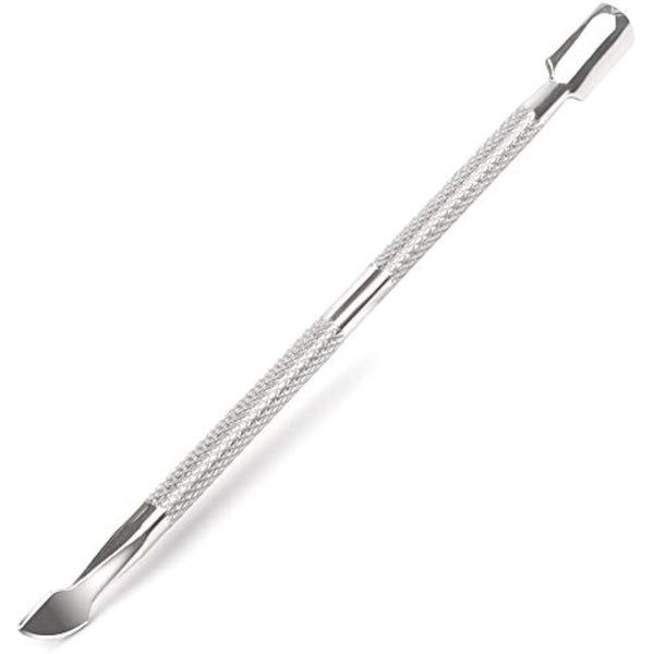 Armiz Cuticle Pusher Stainless Steel Dual Head Nail Scraper for Gel Nails Uv Gel Polish Remover Tool - Cuticle Stick for Fingernails and Toenails