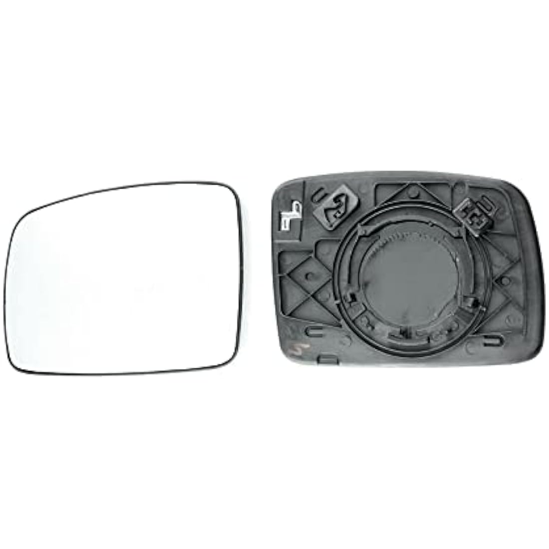 LT2CP Wing Mirror Glass for Range Rover, Ranger Rover Sport, Discovery, Freelander 2004 2005 2006 2007 2008 2009 models comes with attached fixing Plate