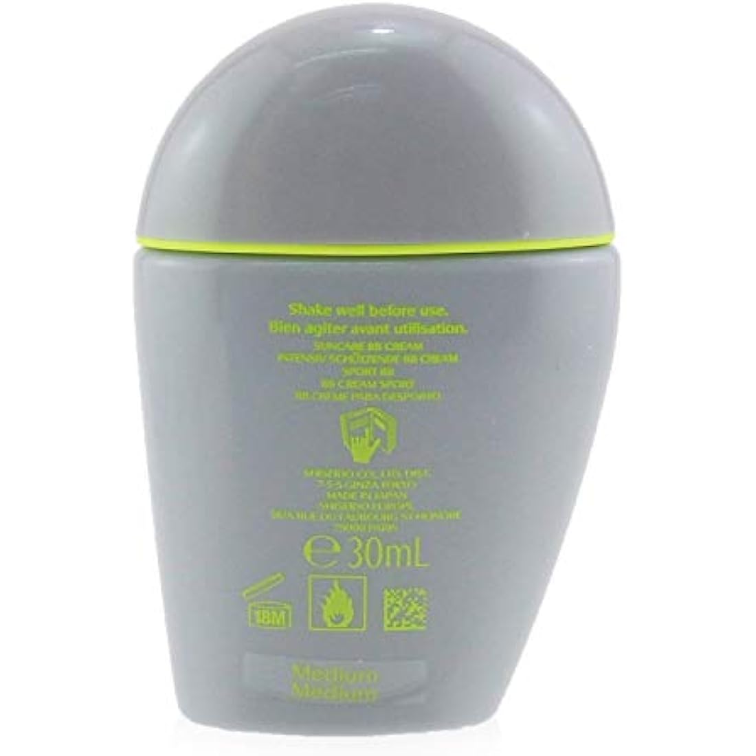 Shiseido Sports BB SPF 50+BB Cream, Medium, 0.1 kg