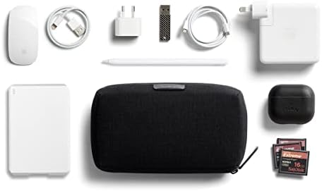 Bellroy Tech Kit Zipper Case for Hi-Tech Accessories (Charger, Portable Charger, Cables, Headphones)