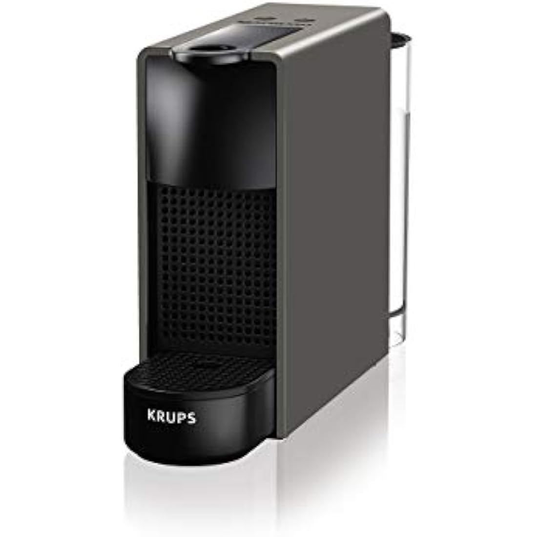Nespresso Krups XN110BRD Essenza mini coffee capsule machine | 0.6 L | 19 bar | energy saving mode | grey | energy class A
