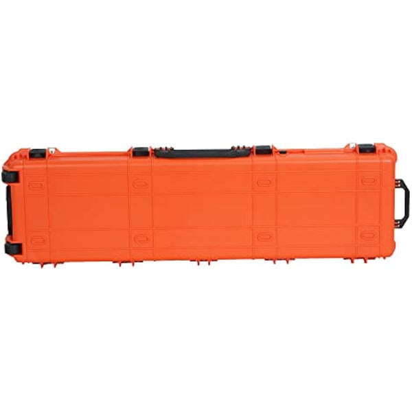 MEIJIA Portable Rolling Waterproof All Weather Hard Rifle Case with Wheels,Customizable Fit Foam Included