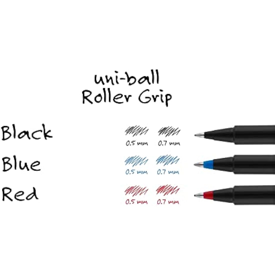 uni-ball - Deluxe Roller Ball Stick Waterproof Pen, Black Ink, Micro - Dozen by Uni-ball