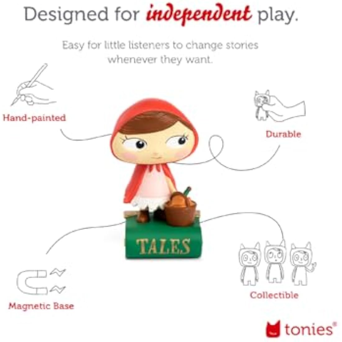tonies Little Red Riding Hood and Other Fairytales Audio Character - Little Red Riding Hood Audiobooks for Children