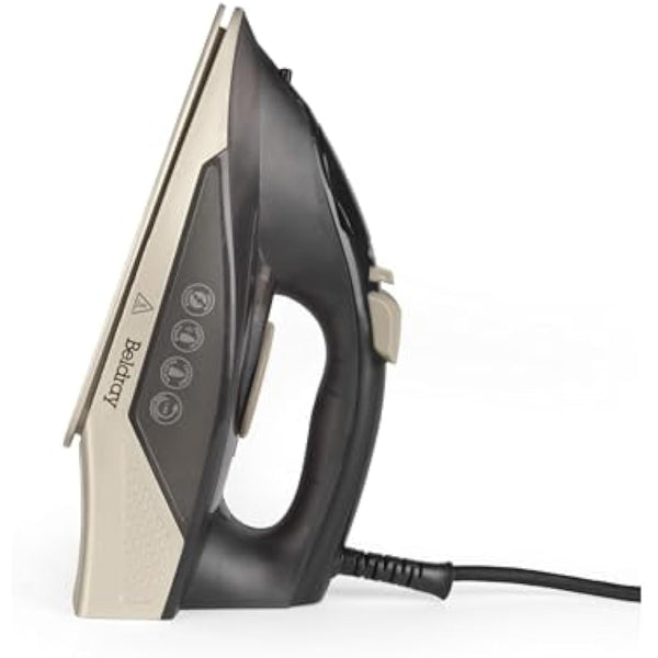 Beldray BEL01848 2000W Steam Iron – Compact Traditional Iron, Ceramic Soleplate, 230ml Water Tank with Spray Function, 100 G/Min Steam Shot, Variable Temperature Control, Anti-Drip, 1.9m Power Cord