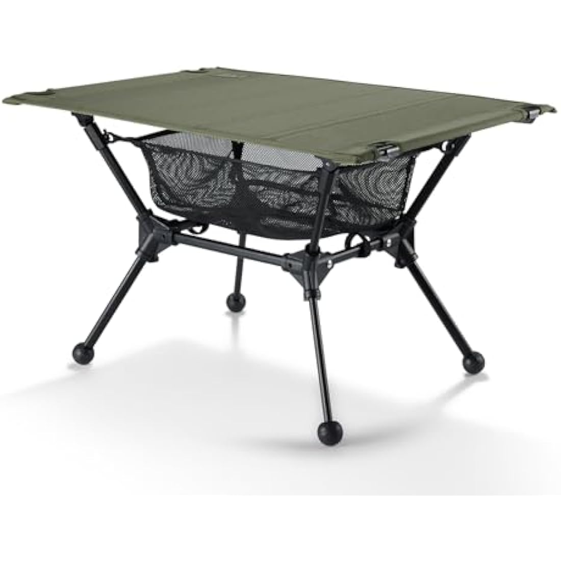 ONETIGRIS Dipper Camping Table, Lightweight Portable Folding Table with Mesh Storage Net, High/Low Options, Ideal for Camping, Hiking, Tailgating, Beach, Picnic, Travel, Backyard