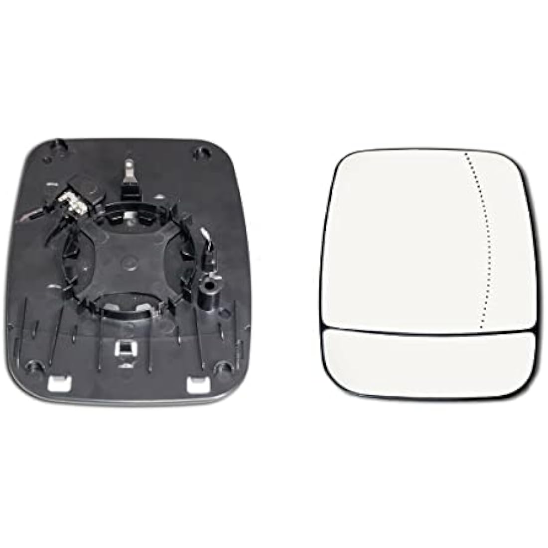 Fits in TRAFIC 2014 to 2022 DOOR WING MIRROR GLASS HEATED WITH BASE PLATE RIGHT DRIVER SIDE