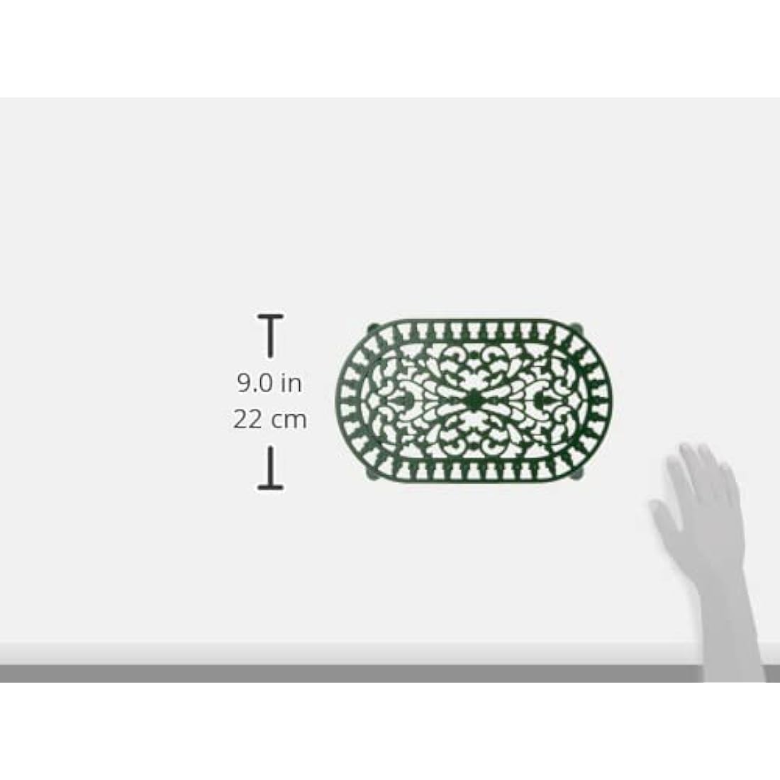 Victor VCW315G Large Oval Trivet Green, Cast Iron