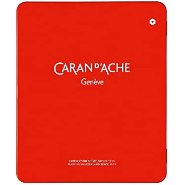 Caran Dache Metal tin with 18 assorted colours