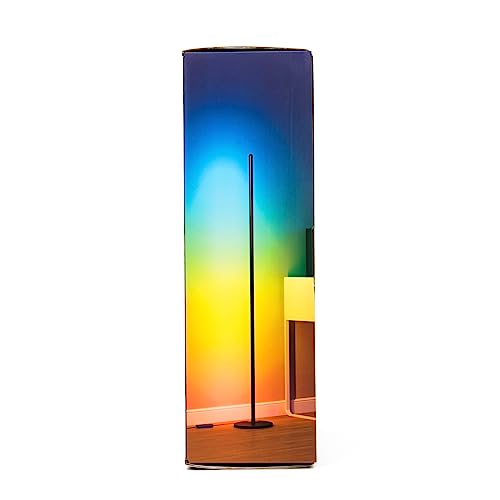 Govee LED Floor Lamp, RGBIC Modern Corner Lamp, Smart Standing Lamp with 61 Scene Modes,Music Sync, Black Corner Floor Lamp for Living Room, Bedroom