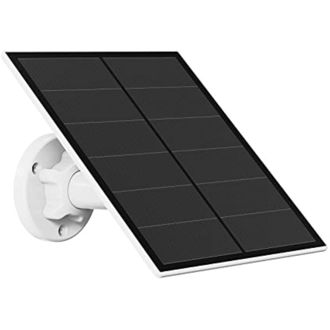 5W Solar Panel for Security Camera, Solar Panel for DC 5V Outdoor Rechargeable Battery Camera, Solar Panels with Micro USB and USB-C Port, Adjustable Security Mount, IP65 Waterproof, 9.8ft Cable