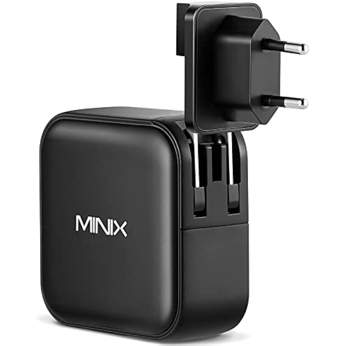 MINIX 100W Turbo 4-Ports GaN Wall Charger, 3 x USB-C port Fast Charging Adapter(Max 100W/20W), 1 USB-A (Max 18W). Compatible with USB-A and USB-C phones, laptop, tablet and More.(NEO P3)