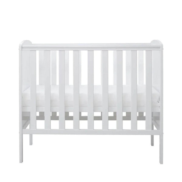 Ickle Bubba Coleby Space Saver Cot White - Premium Pocket Sprung Mattress