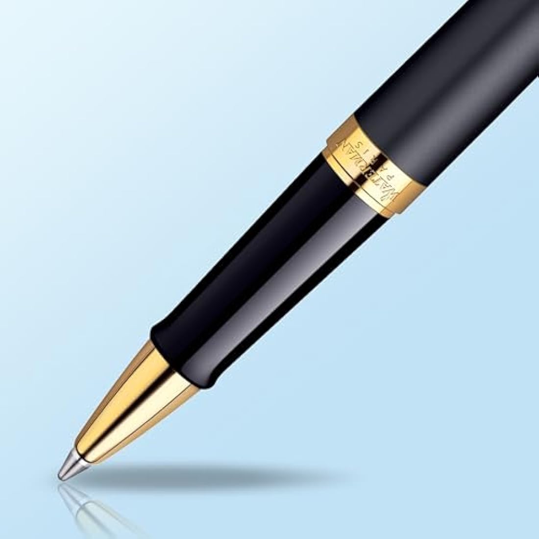 Waterman Hemisphere Rollerball Pen | Matte Black with 23 k Gold Trim | Fine Point | Black Ink | Gift Box