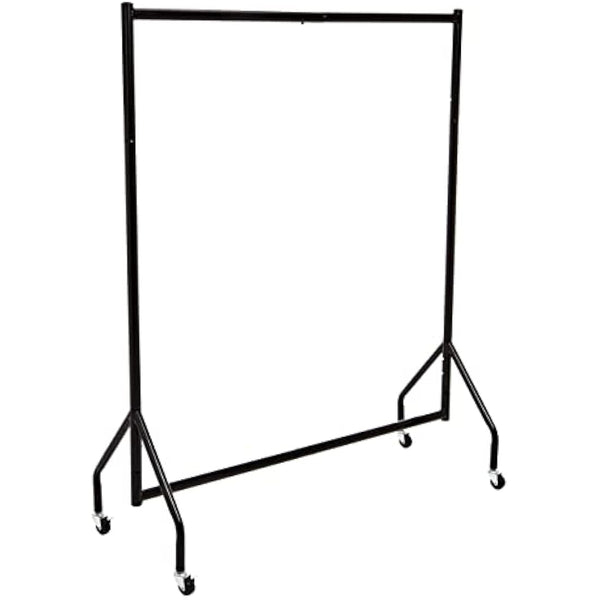 Amazon Basics Heavy Duty Clothes Rail Garment Rail, 1.21 x 1.52 m, Black