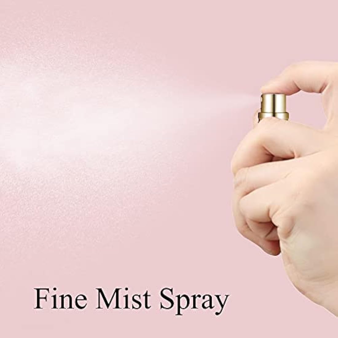 Aurdox Perfume Atomiser Refillable, Mini Travel Size Perfume Bottles Empty, Small Spray Bottle with Bottom Pump, Leaking Proof and Portable for Women and Men, Elegant Design, 5ml (Black)