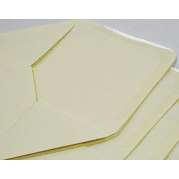 Craft UK W104 6x6 Linen Card and Envelope Pack of 50 - Ivory