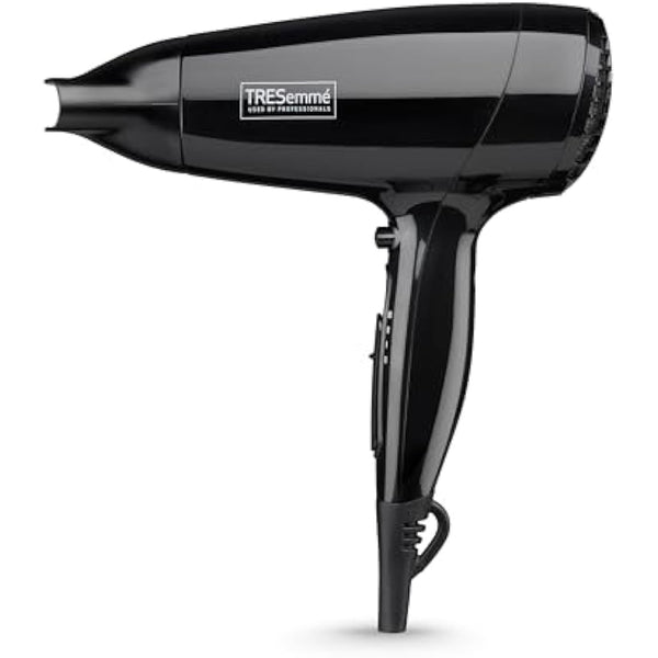 TRESemme Fast Dry 2000W Hair Dryer - Super Compact & Lightweight, Quick Drying, 3 Heat & 2 Speed Settings Plus Cool Shot, Black, 9142TU